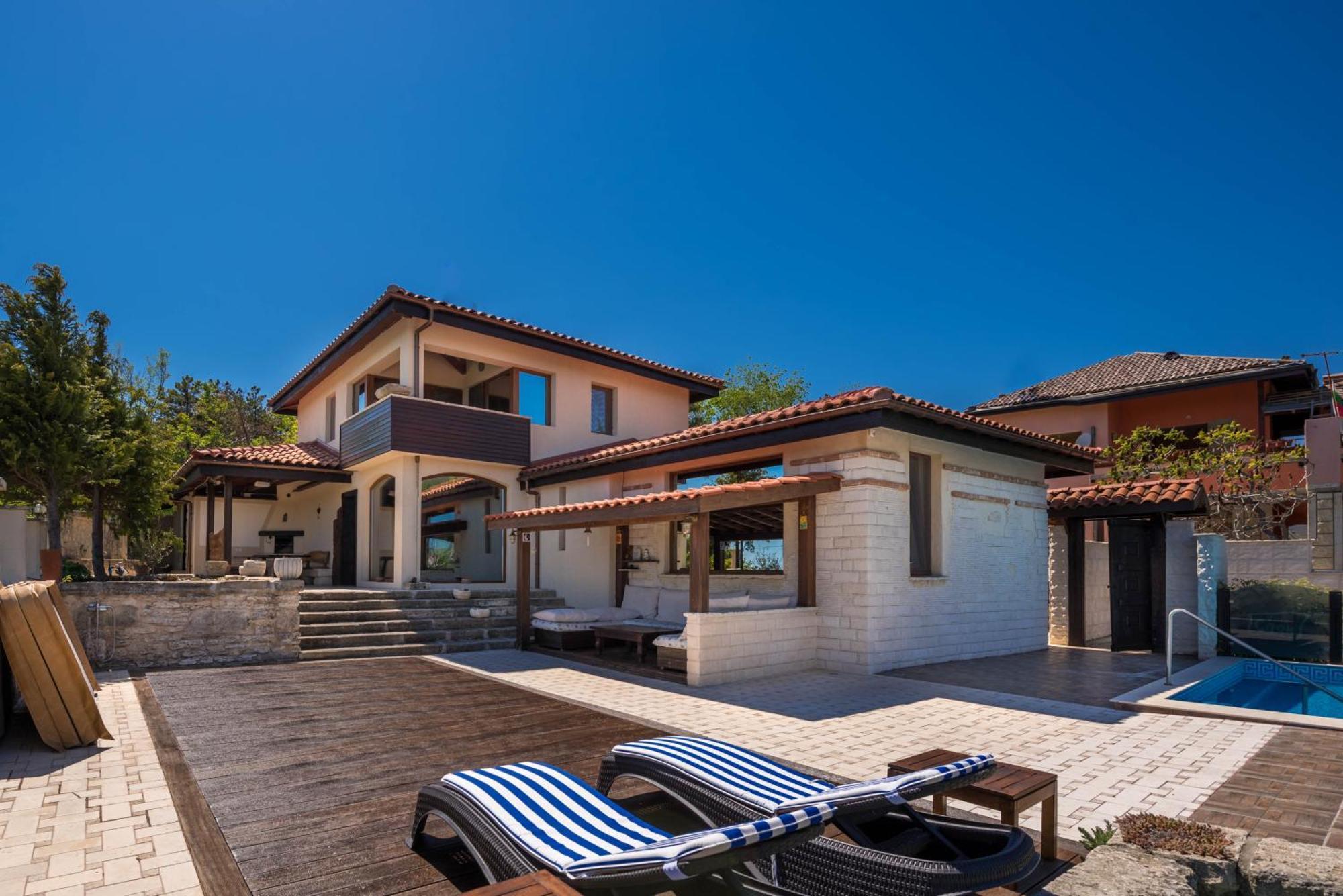 Villa Cook With Sea View - Heated Pool - At Балчик Екстериор снимка